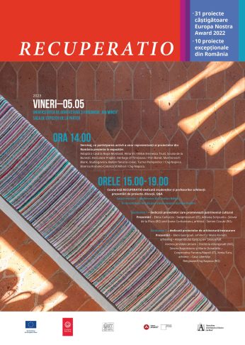 Europa Nostra 2022 – Expoziția proiectelor câștigătoare și întâlniri de arhitectură – Asociația Gaspar, Baltasar & Melchior