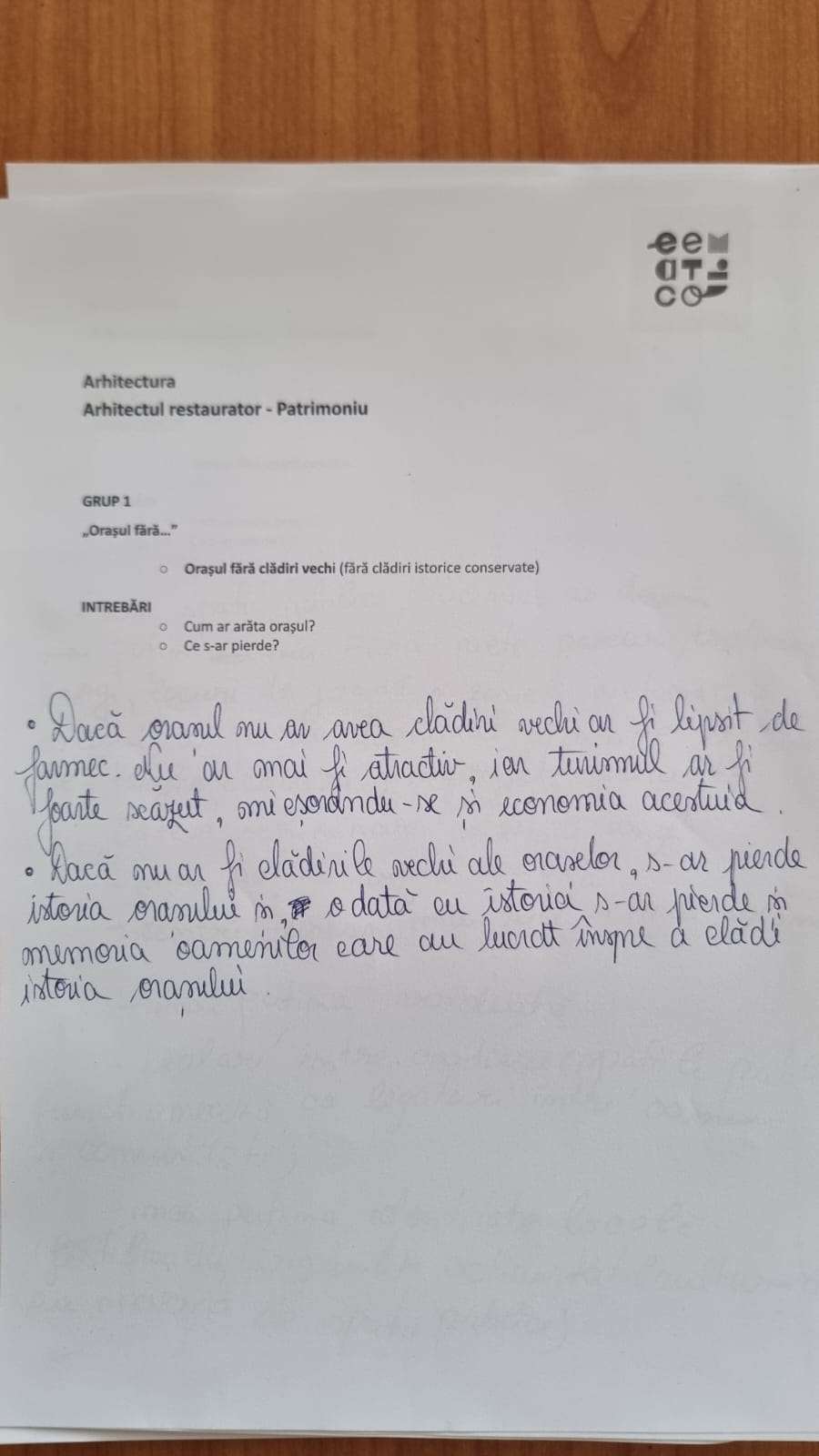 Kitul de Arhitectură pentru Liceeni-  adaptare și extindere pentru liceeni a cursului dedicat școlarilor – Asociația eematico