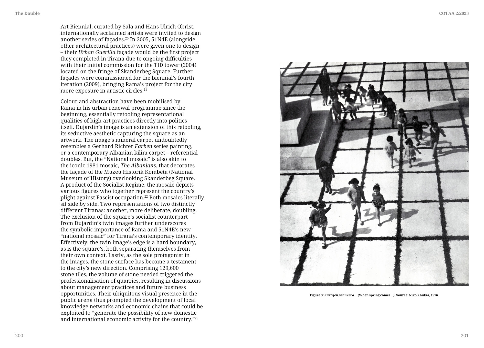 COTAA – COLLECTION OF TEXTS ABOUT ARCHITECTURE nr. 2/2025 The Double – REVISTA COTAA S.R.L. 